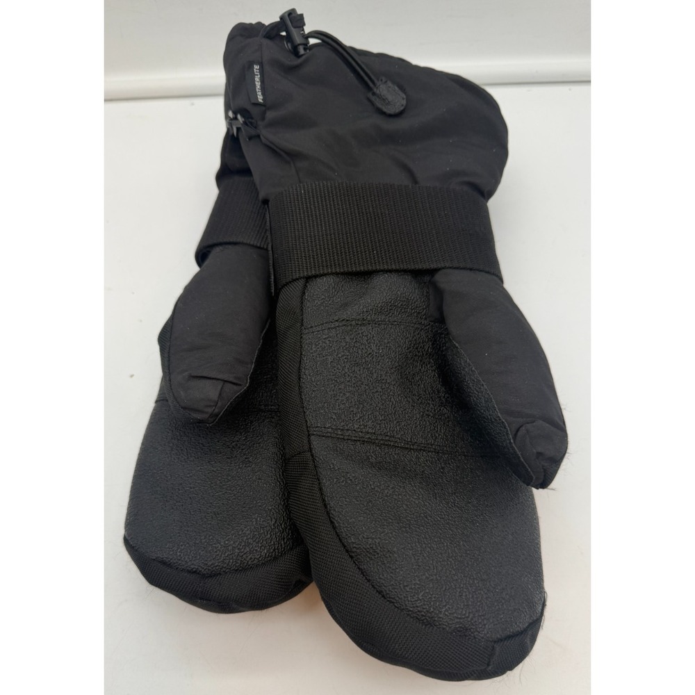 Vintage ZERO 90s Ski Snowboard Mittens Black Featherlite Insulated | Men's Small - Picture 4 of 15